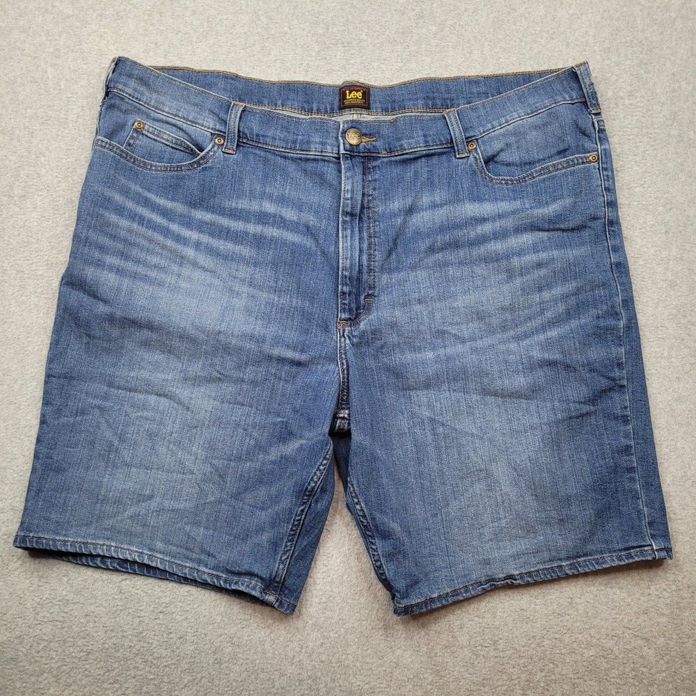 Lee Denim Shorts Mens 44 Blue Medium Wash‎ Stretch Five Pocket Casual
